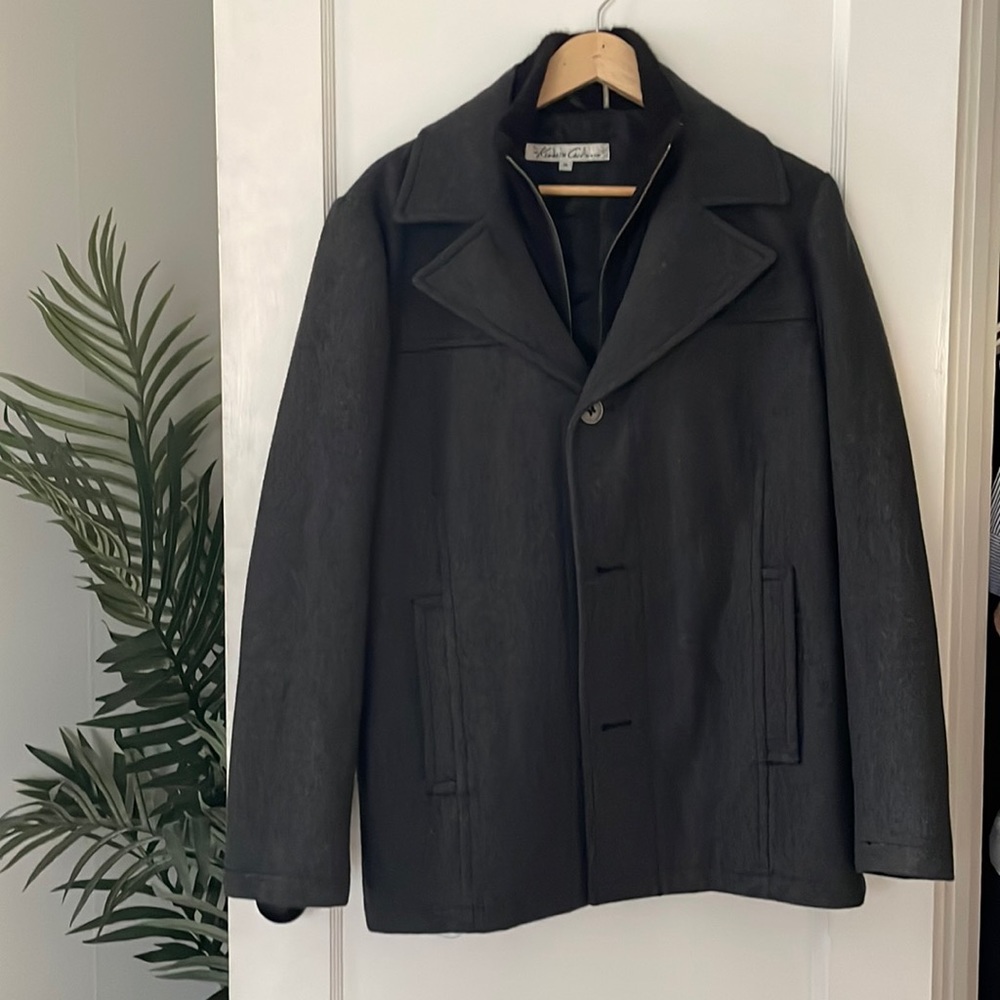 Men’s Kenneth Cole double breasted wool coat